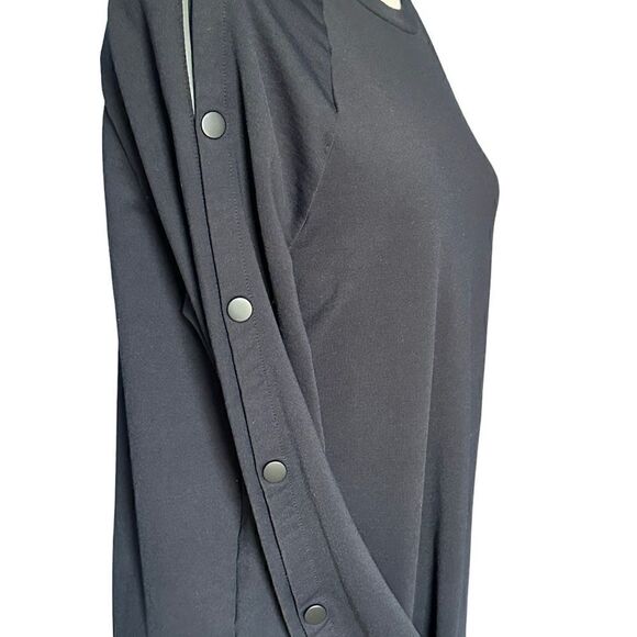 Athleta Black Snappy Sweatshirt  Dress | Size S - Picture 5 of 11